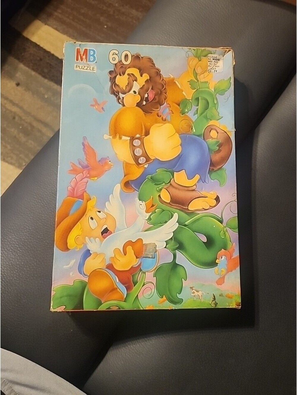 MB Storybook Puzzle Jack And The Beanstalk 60 Piece 11 x 16 Vintage complete pic